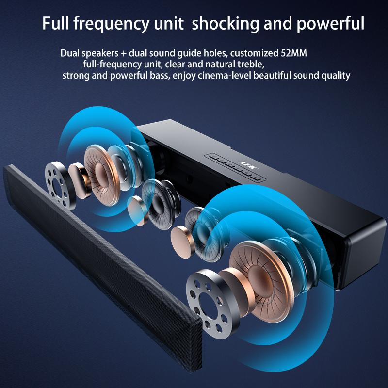 Loa Đa Phương Tiện Bluetooth 5.2 Không Dây Đèn RGB Máy Tính Âm Thanh Thanh Âm Thanh Nổi Nguồn USB Loa Chơi Game Cho Máy Tính Bảng Máy Tính Xách Tay Màu sắc: A