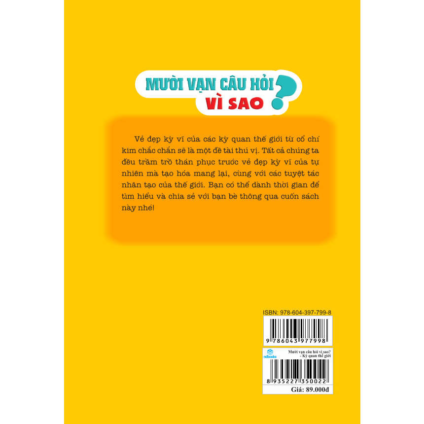 Sách - Mười Vạn Câu Hỏi Vì Sao - Kỳ Quan Thế Giới - ndbooks