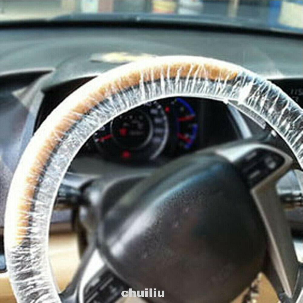 100 Vỏ Bọc Vô Lăng Trong Suốt Chống Bụi Chống Nước Dễ Sử Dụng