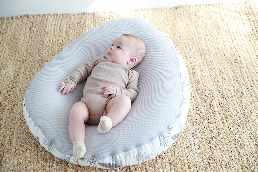 Elava Ruột gối chống trào ngược cho bé sơ sinh, 100% bông Huvis kháng khuẩn