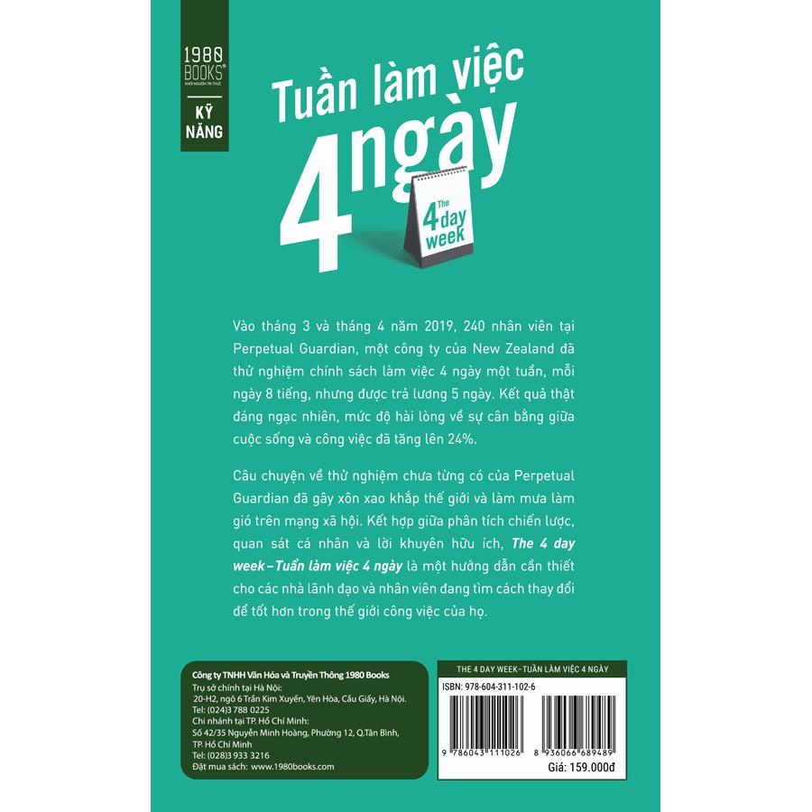 Sách  Tuần Làm Việc 4 Ngày - BẢN QUYỀN