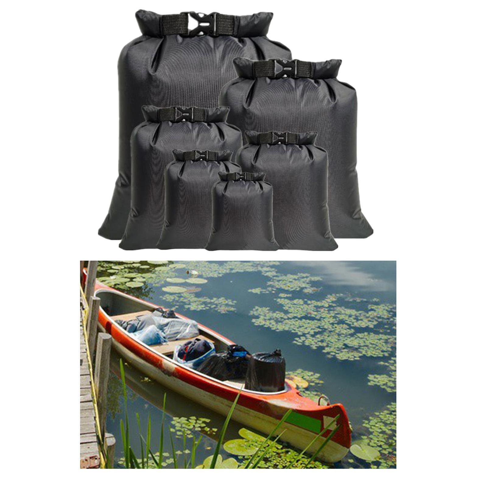 6 Pieces 1.5L / 2.5L / 3L / 3.5L / 5L / 8L Floating Waterproof Bag, Roll Up Bag
