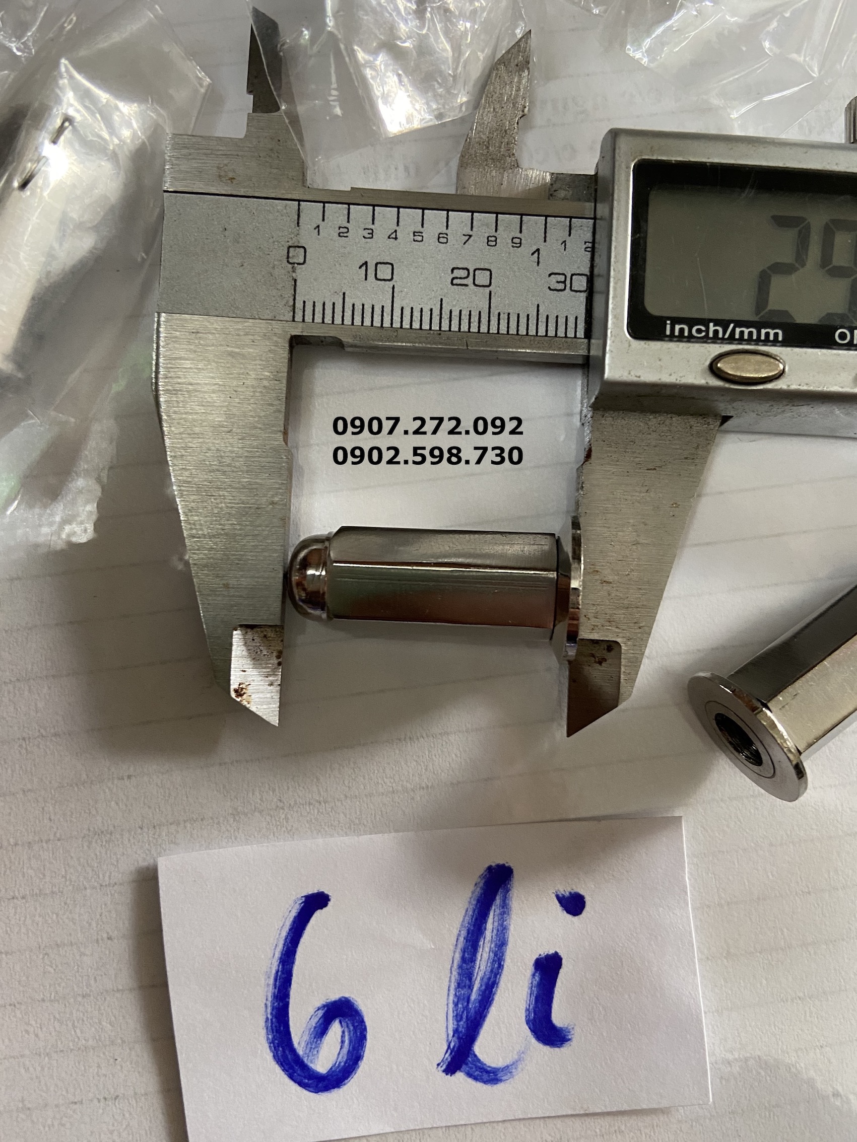 Ốc đầu cổ pô inox 304 6li 7li 8li dành cho xe máy - moto