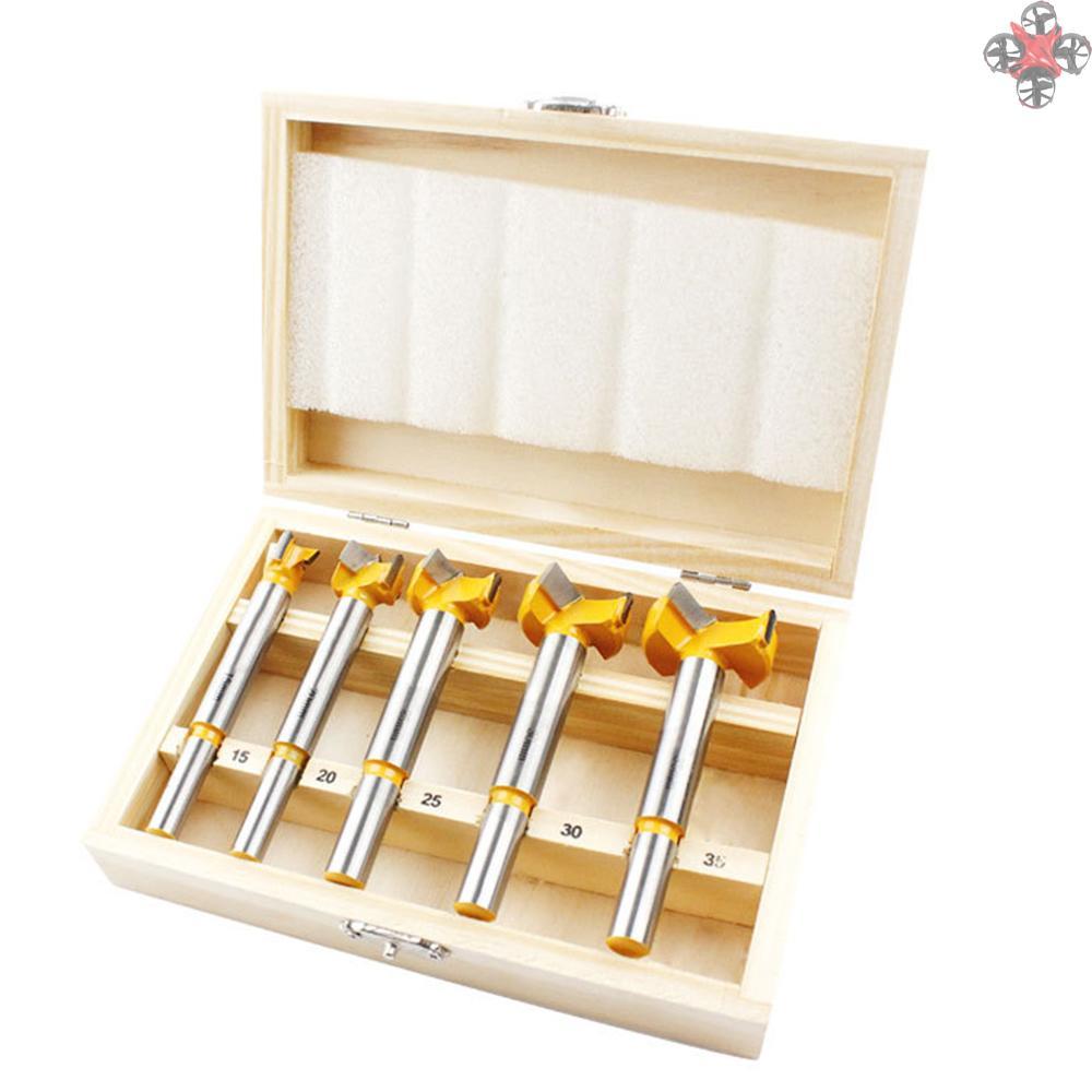 BITS BITS Set 5 Mũi Khoan Lỗ Bằng Thép Carbon