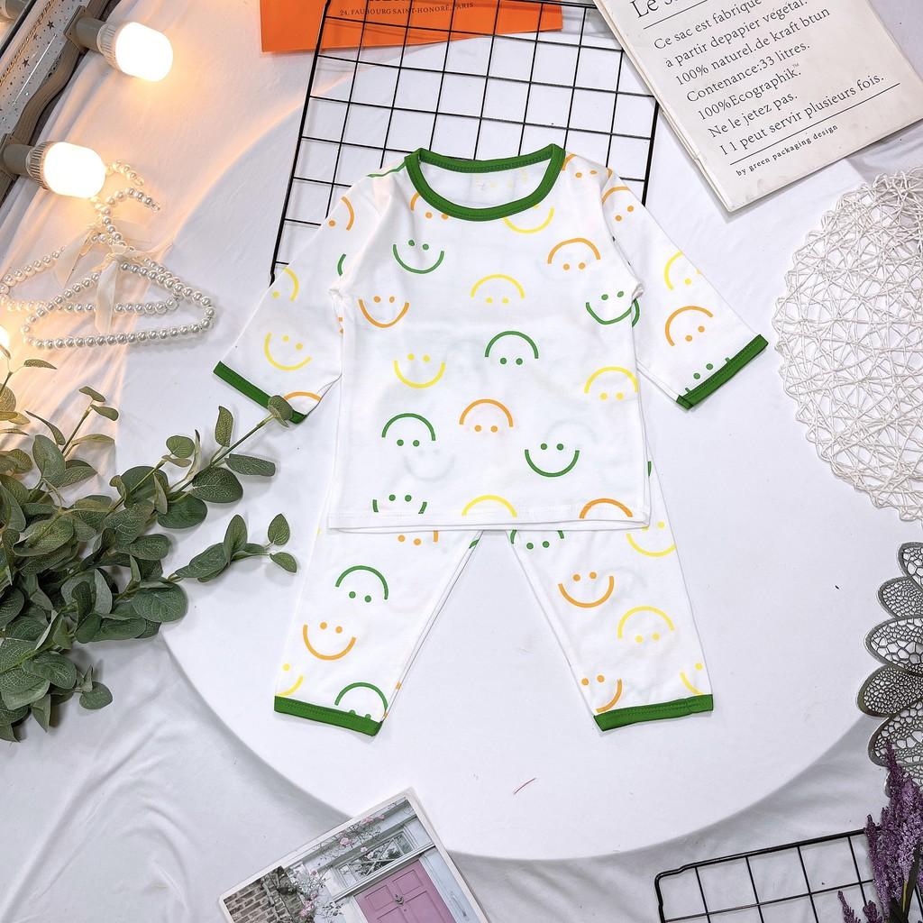 Bộ lửng tay cho bé gái chất liệu cotton co dãn 4 chiều, mềm mại thoáng mát họa tiết đáng yêu cho bé 8-18kg