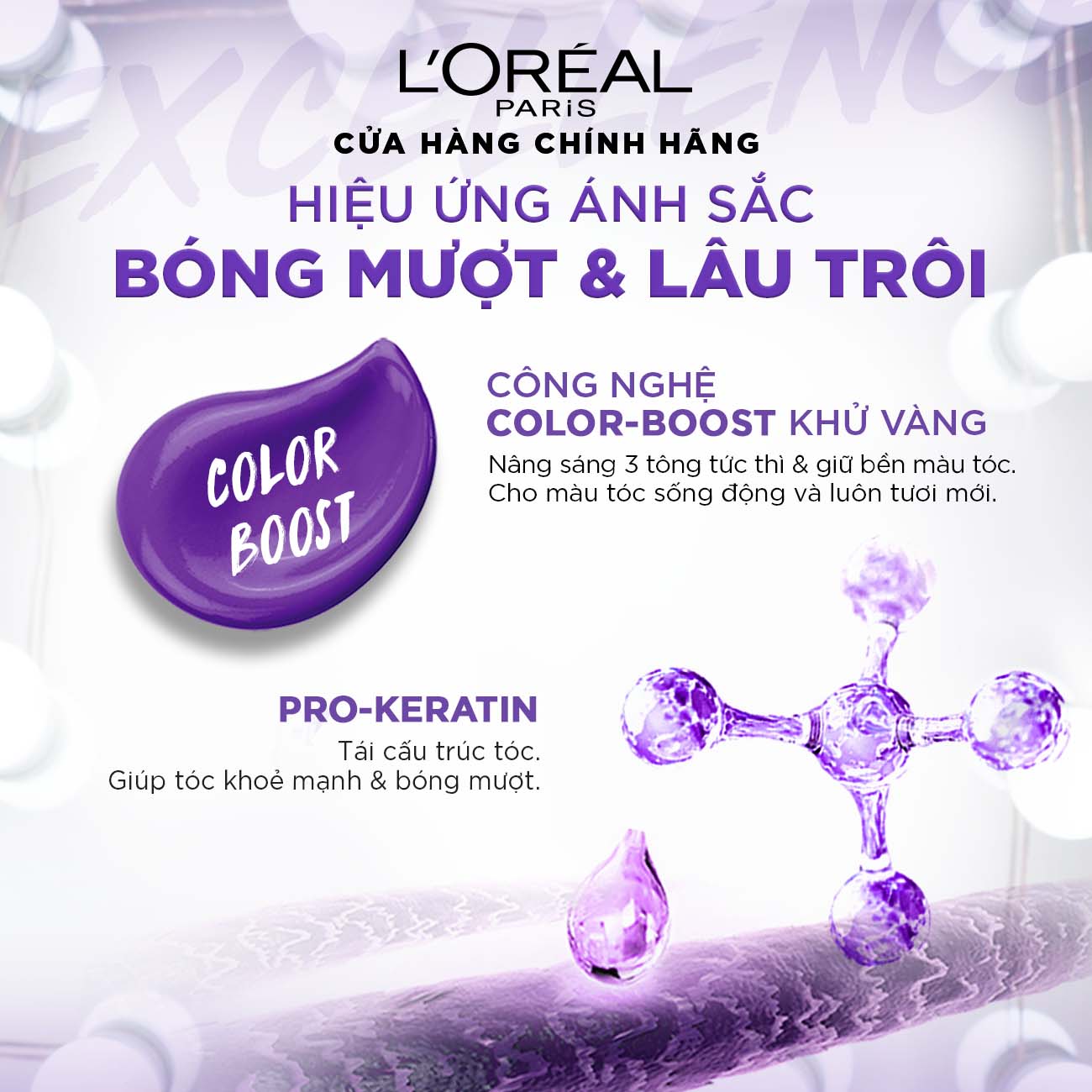 Kem nhuộm dưỡng tóc màu thời trang L'Oreal Paris Excellence Fashion 172ml