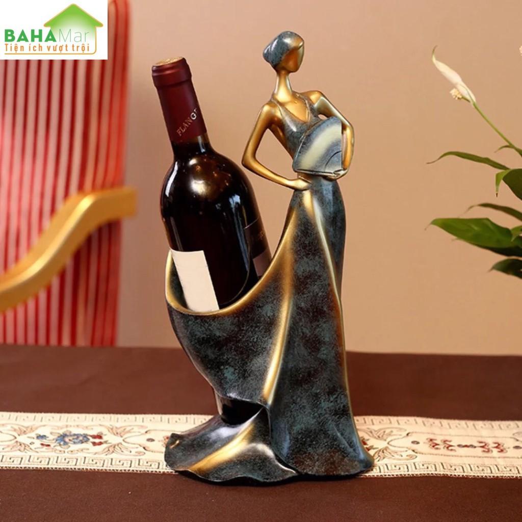 GIÁ ĐỂ VANG TƯỢNG CÔ GÁI HOÀI CỔ VINTAGE ĐỂ TỦ, BÀY BÀN TRANG TRÍ "BAHAMAR" Hoàn hảo cho những người yêu thích vang