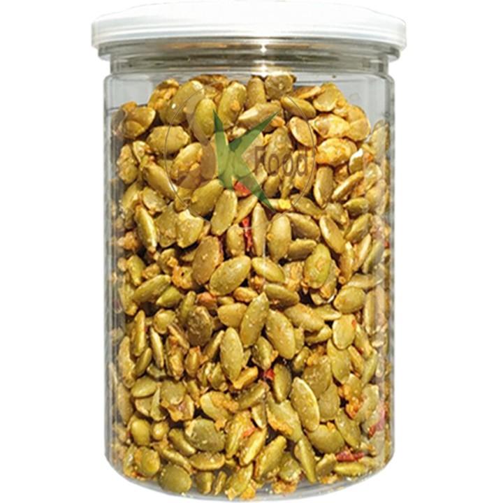 Nhân Hạt Bí Rang Tỏi Ớt Mỗi Hũ 250g Hiệu SK FOOD