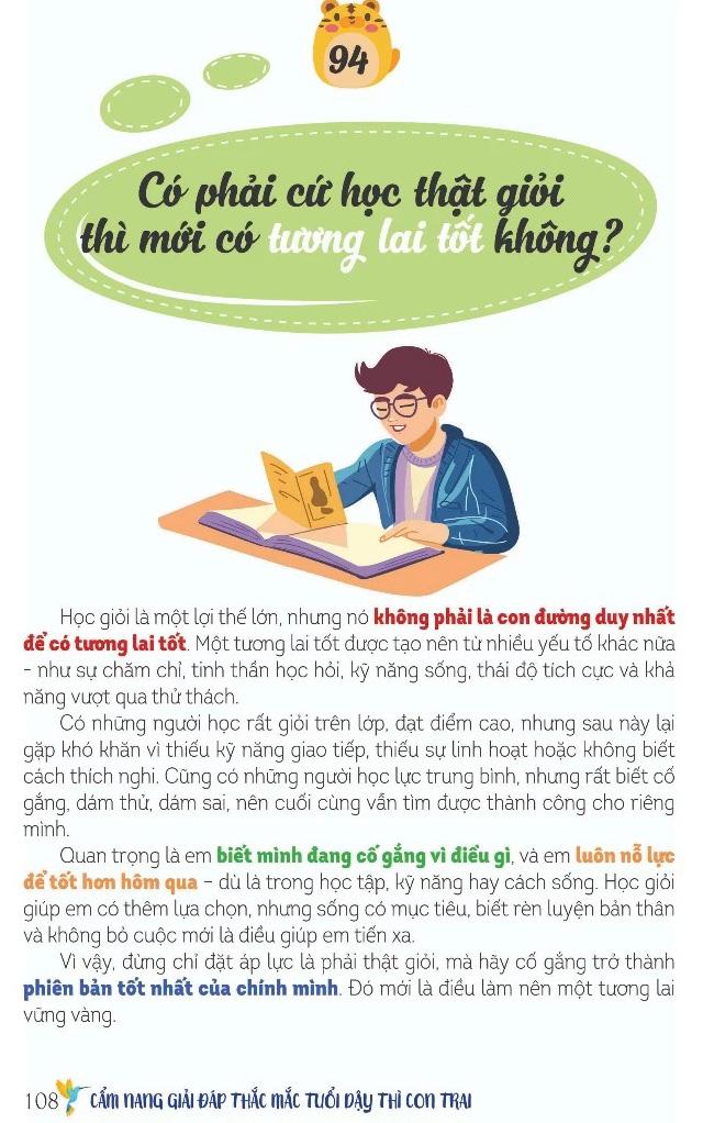Sách - Dậy Thì Không Gì Phải Sợ - Cẩm Nang Con Trai