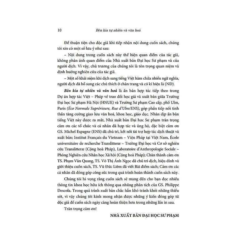 Bên Kia Tự Nhiên Và Văn Hóa - Philippe Descola - Phạm Văn Quang, Võ Thị Ánh Ngọc dịch - (bìa mềm)