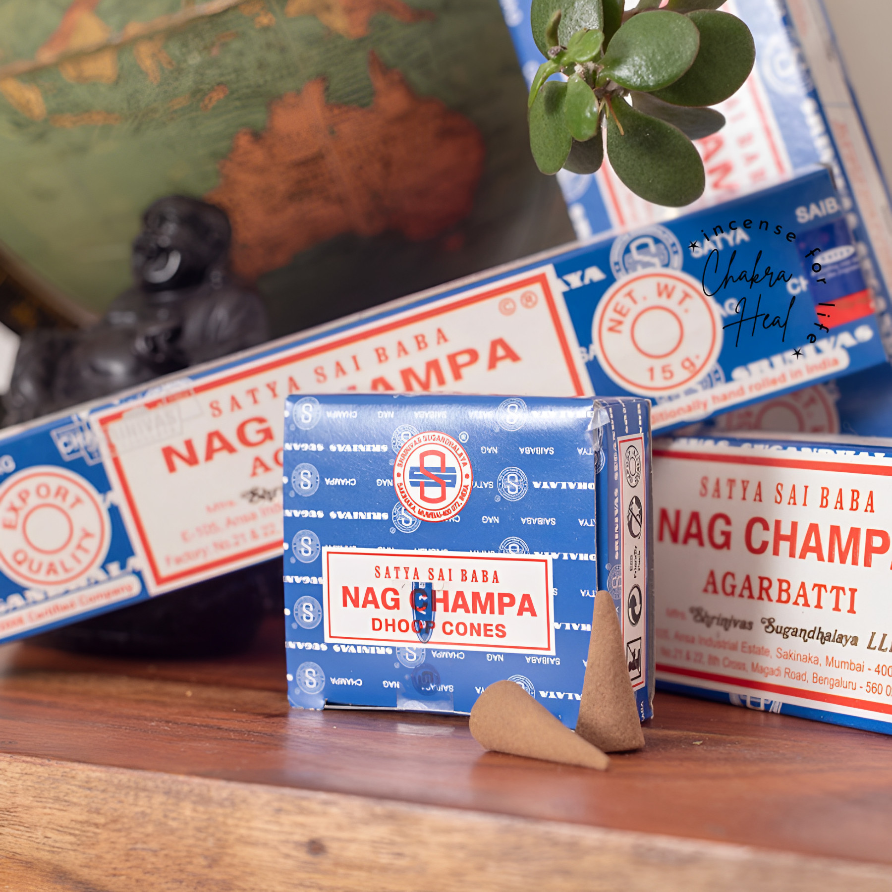 NAG CHAMPA Satya Incense - Nhang và Nụ Trầm Ấn Độ - Mùi Hương Dùng Trong Thiền Định l Chakra Heal Incense