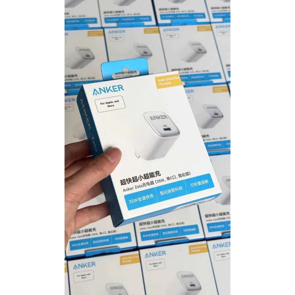 Củ Sạc Anker Zolo 35W A2696 – GaN II Siêu Nhỏ Gọn, Hỗ Trợ PD / PPS / QC, Sạc Nhanh An Toàn.Hàng Nhập Khẩu