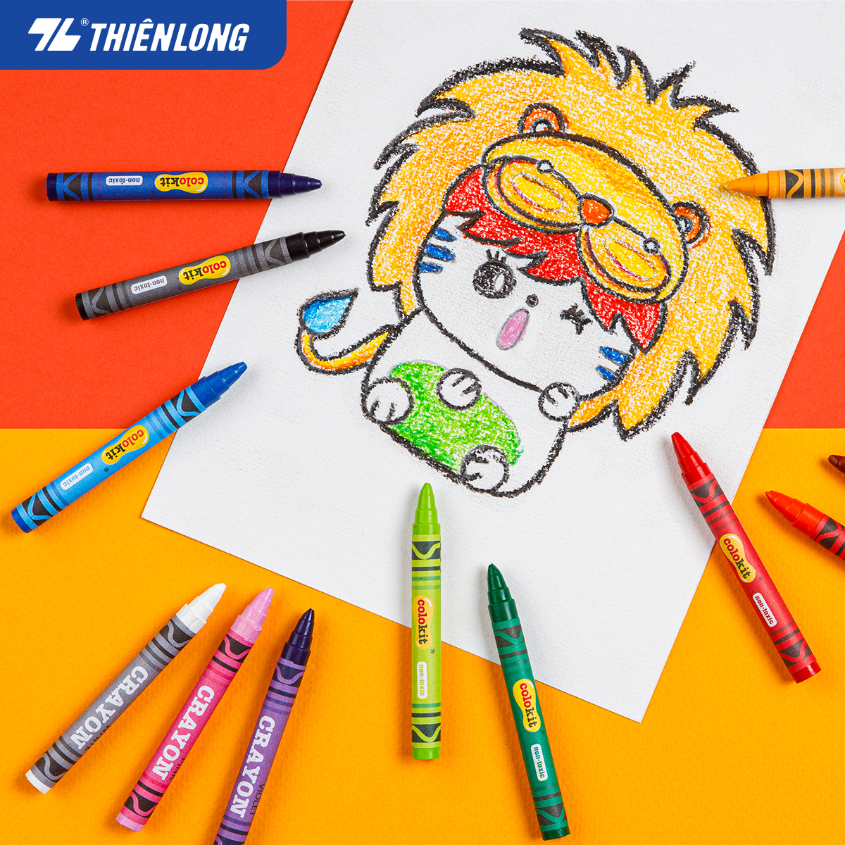 Bút sáp màu Thiên Long Colokit CR-C016 - 12 màu