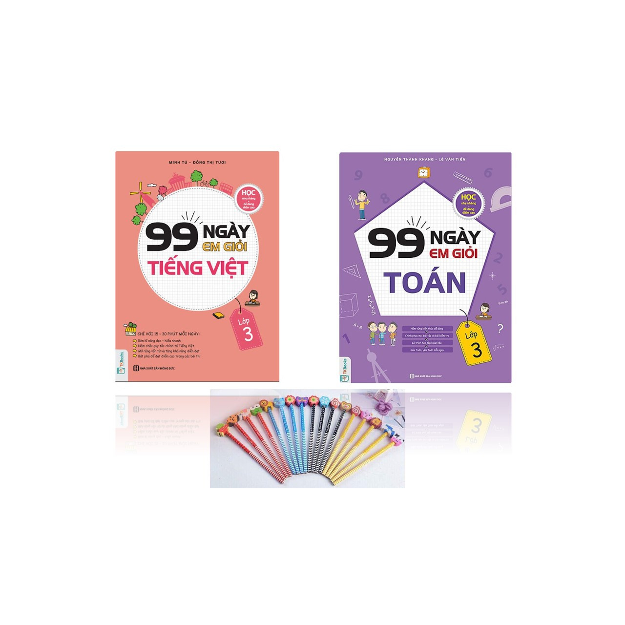 Combo 2  Cuốn 99 Ngày Em Giỏi Toán - Tiếng Việt  Lớp 3