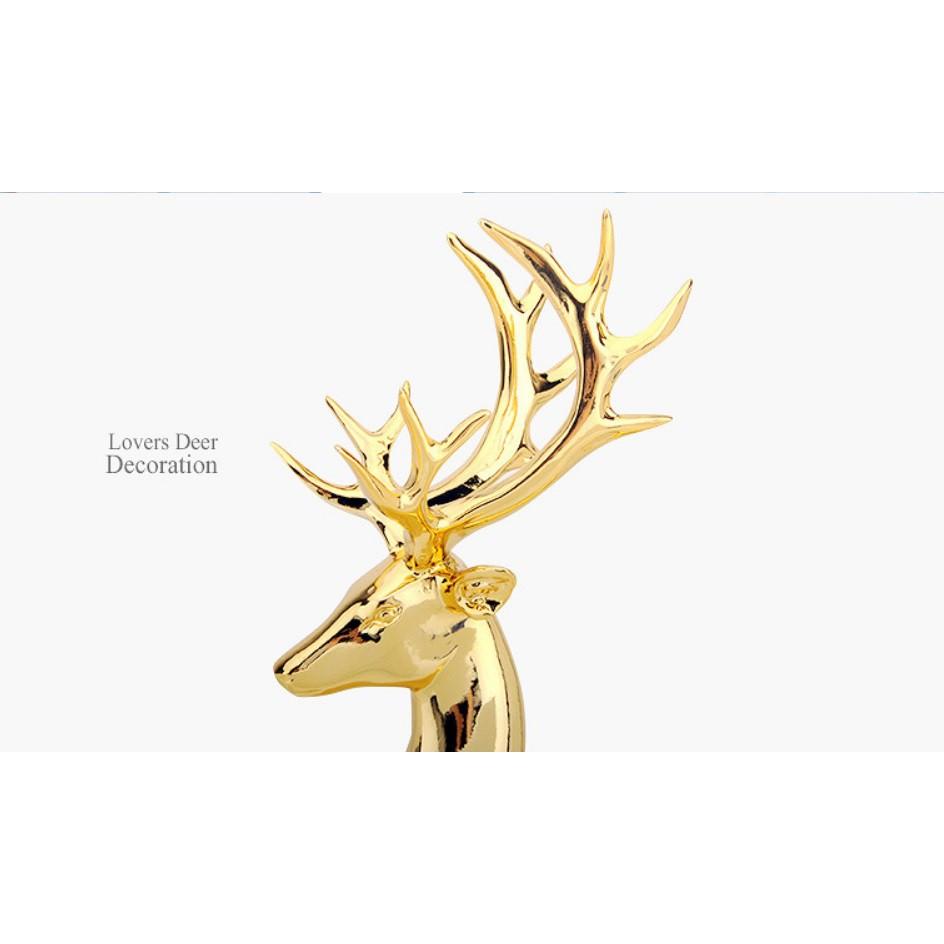 Gold Deer sản phẩm trang trí cao cấp hươu trang trí mạ vàng DHGD001