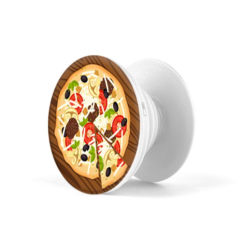 Gía đỡ điện thoại đa năng, tiện lợi - Popsocket - In hình PIZZA - Hàng Chính Hãng