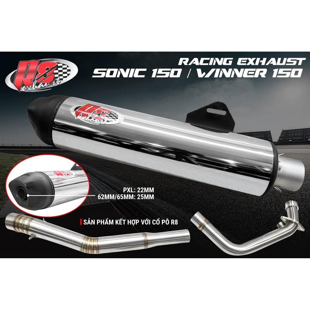 Lon Pô Tăng R8 Mẫu Sonic Gắn Mọi Loại Xe Thích Hơp Cho AE Đi PXL