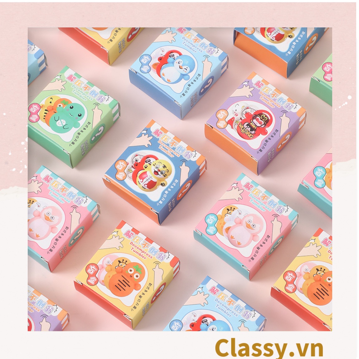 Đồ chơi lật đật Classy mô hình phi hành gia mini dễ thương giải tỏa căng thẳng PK1332