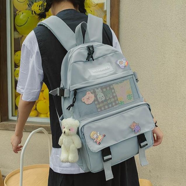 BALO THỜI TRANG KIỂU LƯỚI KÈM STICKER