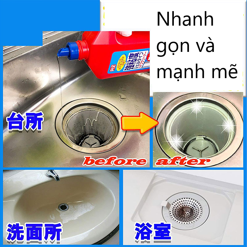 Gel thông cống, đường ống Lion Pix 800g nội địa Nhật Bản