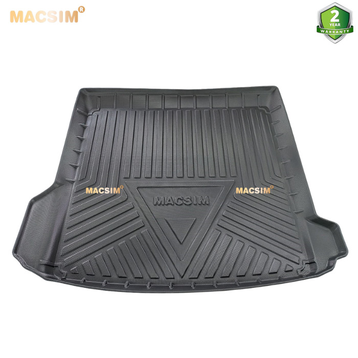 Thảm lót cốp xe ô tô Audi Q8 2018 đến nay nhãn hiệu Macsim chất liệu TPV cao cấp màu đen