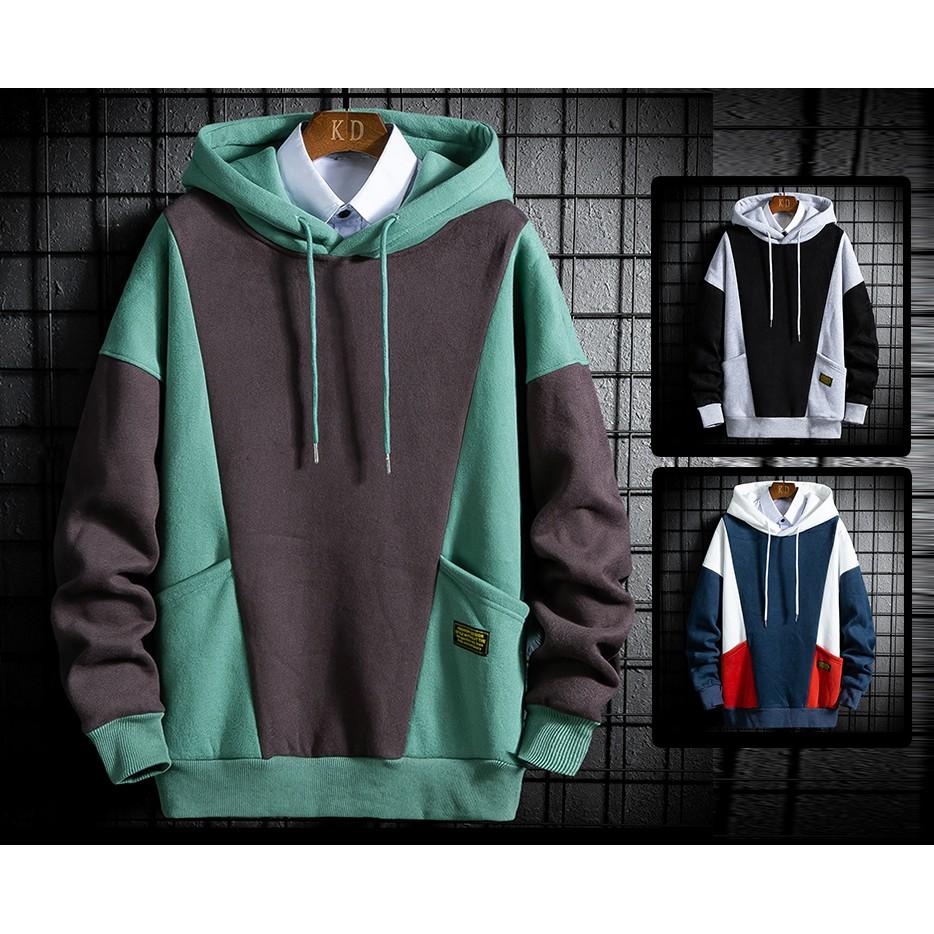 Áo Hoodies Nam Dài Tay Phối Màu Cá Tính Thời Trang Zenko TOP NAM 1000115