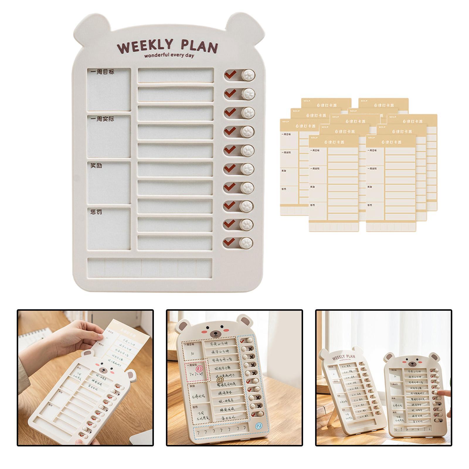 Detachable List Board, Daily Schedule Board, Daily Task Planning Board for Office