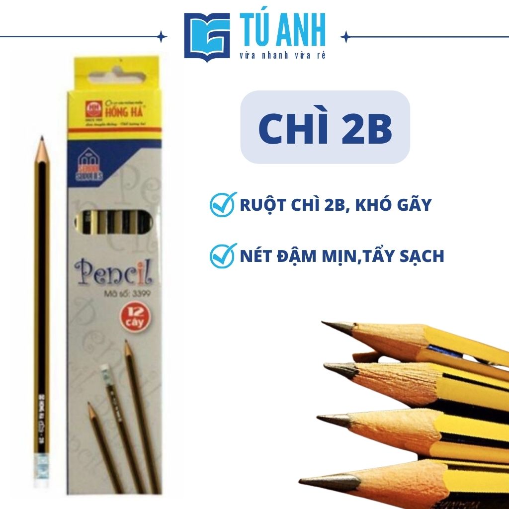 Bút Chì 2B Hồng Hà - 3399