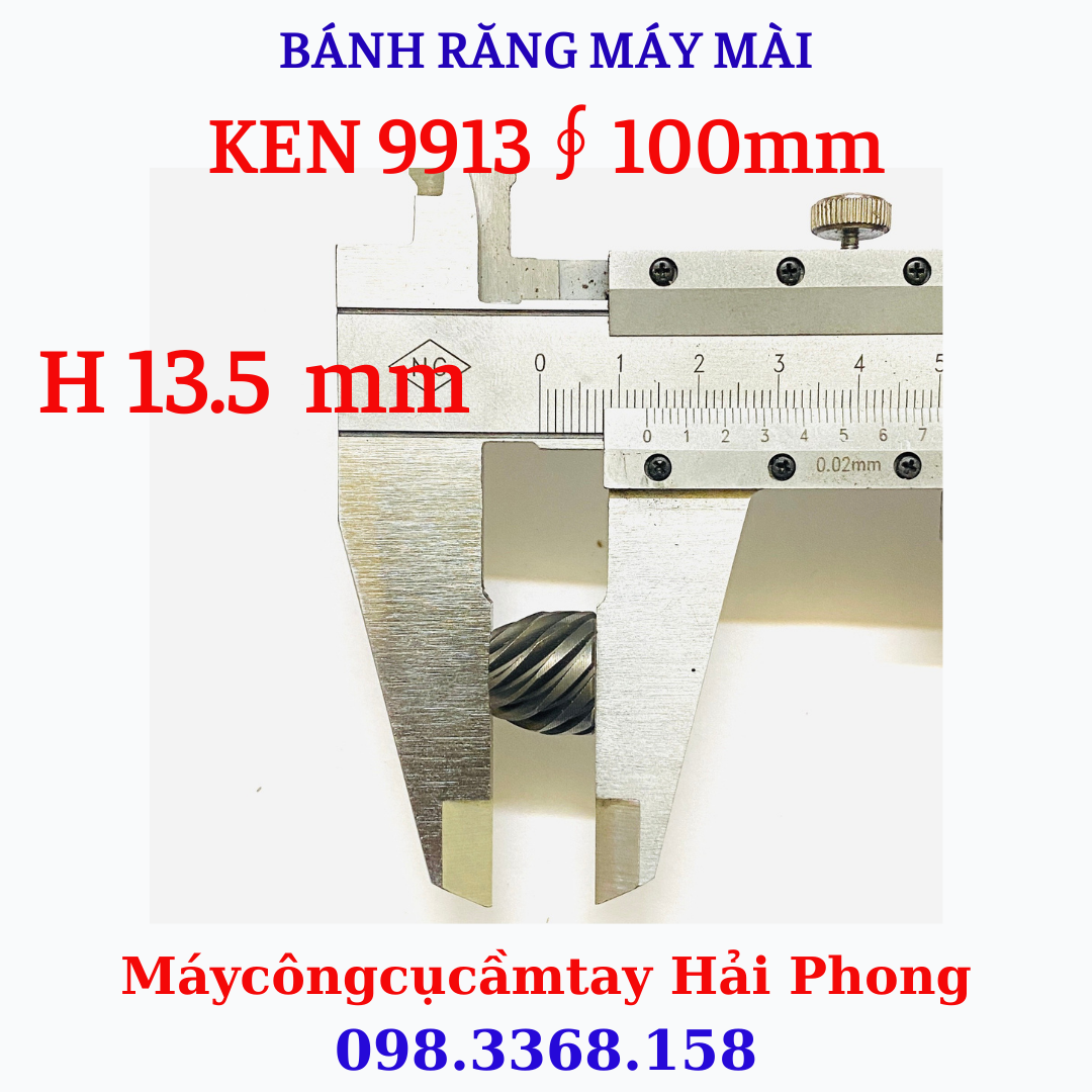 Bánh răng máy mài góc 'CRONW' Mod.3005 / 'KEN' Mod. 9913 / Katomer... ∮ 100 mm
