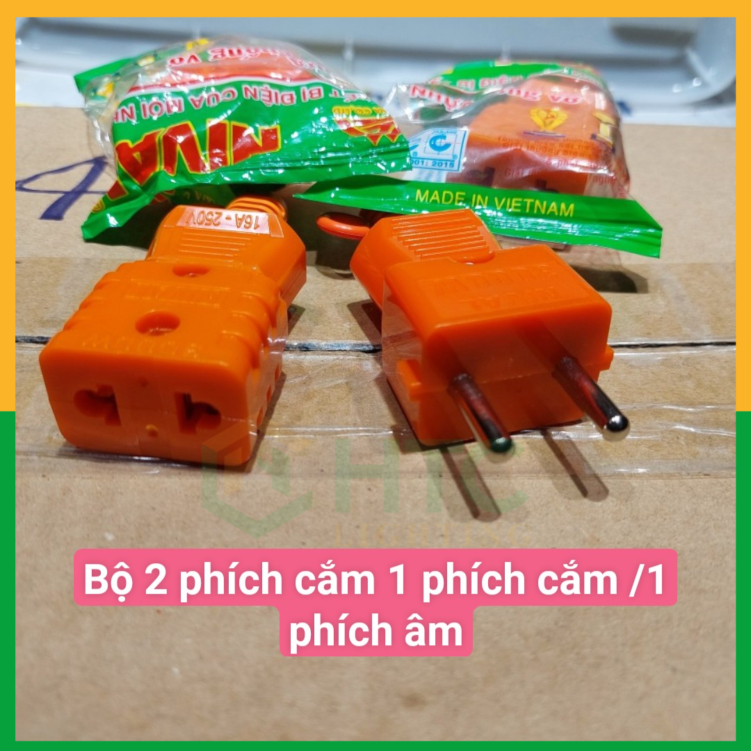 Bộ Phích Cắm Đực Cái Chịu Nhiệt Chịu Tải 3000W