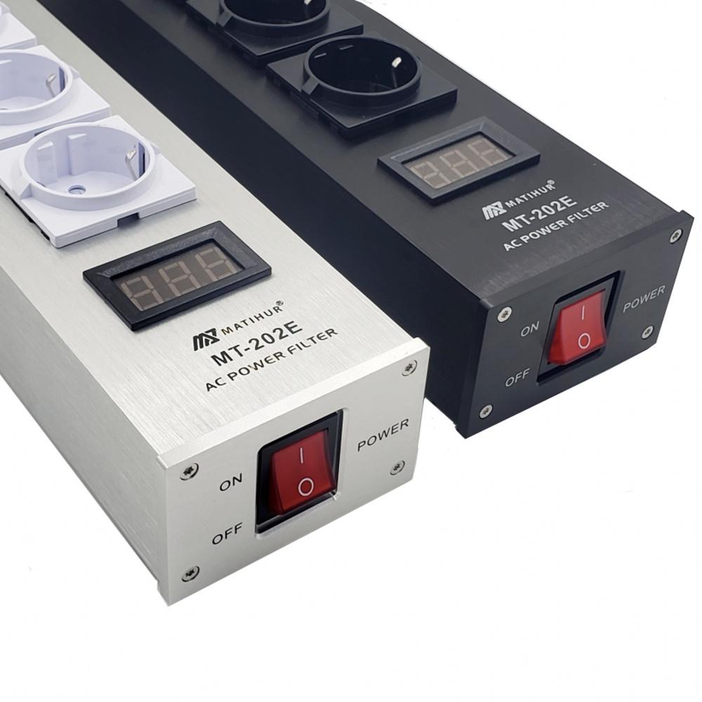 Hifi Matihur MT-202E Audio Noise AC Bộ lọc năng lượng Bộ điều hòa Bộ điều hòa Bộ điều hòa Bảo vệ Surge With Outlets Dải công suất EU