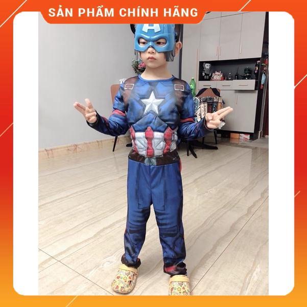 Trang Phục Đội Trưởng Mỹ Captain quần áo hóa trang bé trai