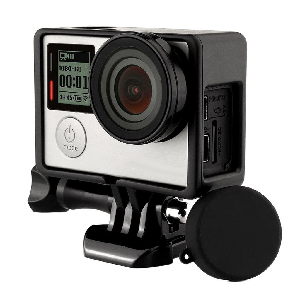 Shockproof Camera Case+UV Lens Cover +Lens Protective Cover for 4