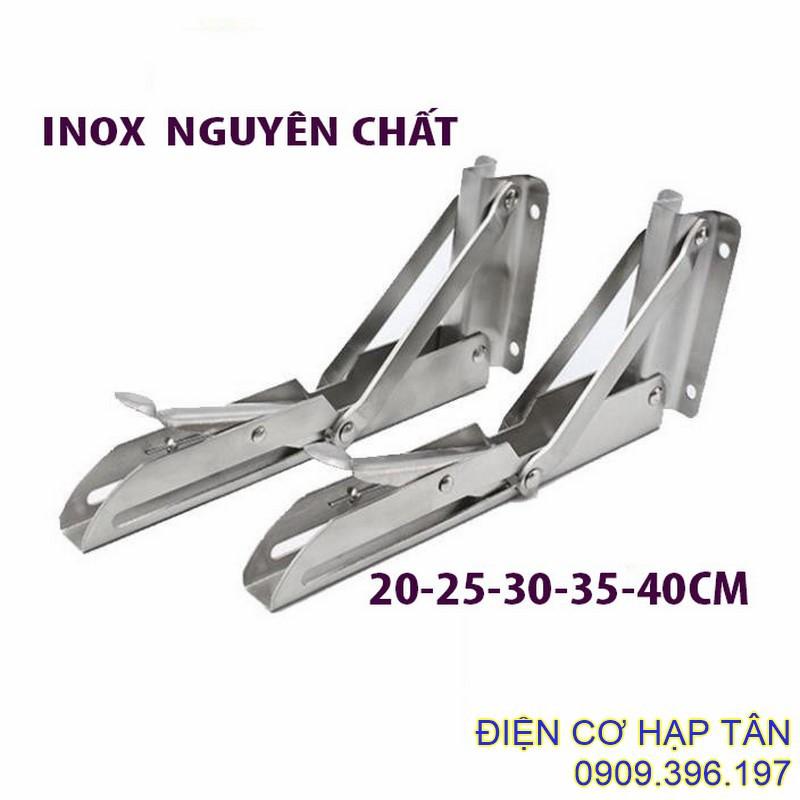 Bản lề gấp thông minh INOX 20, 25, 30, 40CM -bộ 2 cái, chụi lực 80kg