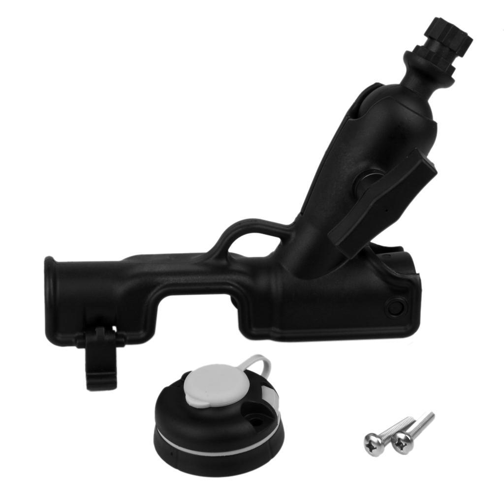 2x Adjustable Nylon Kayak Boat Fishing Rod Holder Side Mount Tackle Kit Set