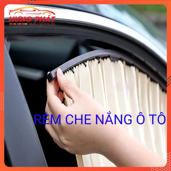 Bộ 4 Rèm Che Nắng Xe Ô Tô Chất Liệu Vải Cao Cấp, Gắn Nam Châm Thông Minh