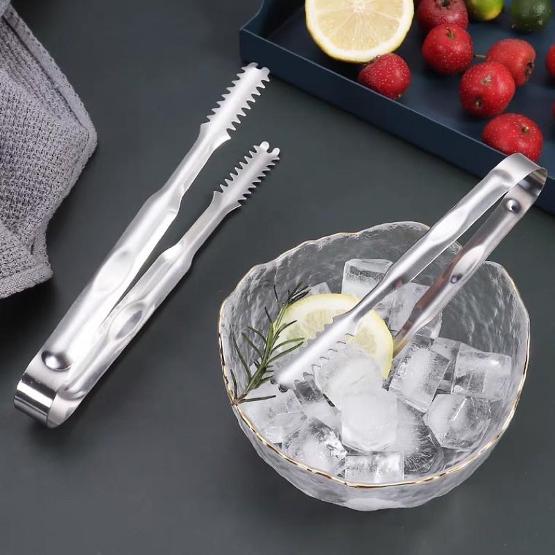 Kẹp inox gắp đá ,gắp thịt phân loại to dày