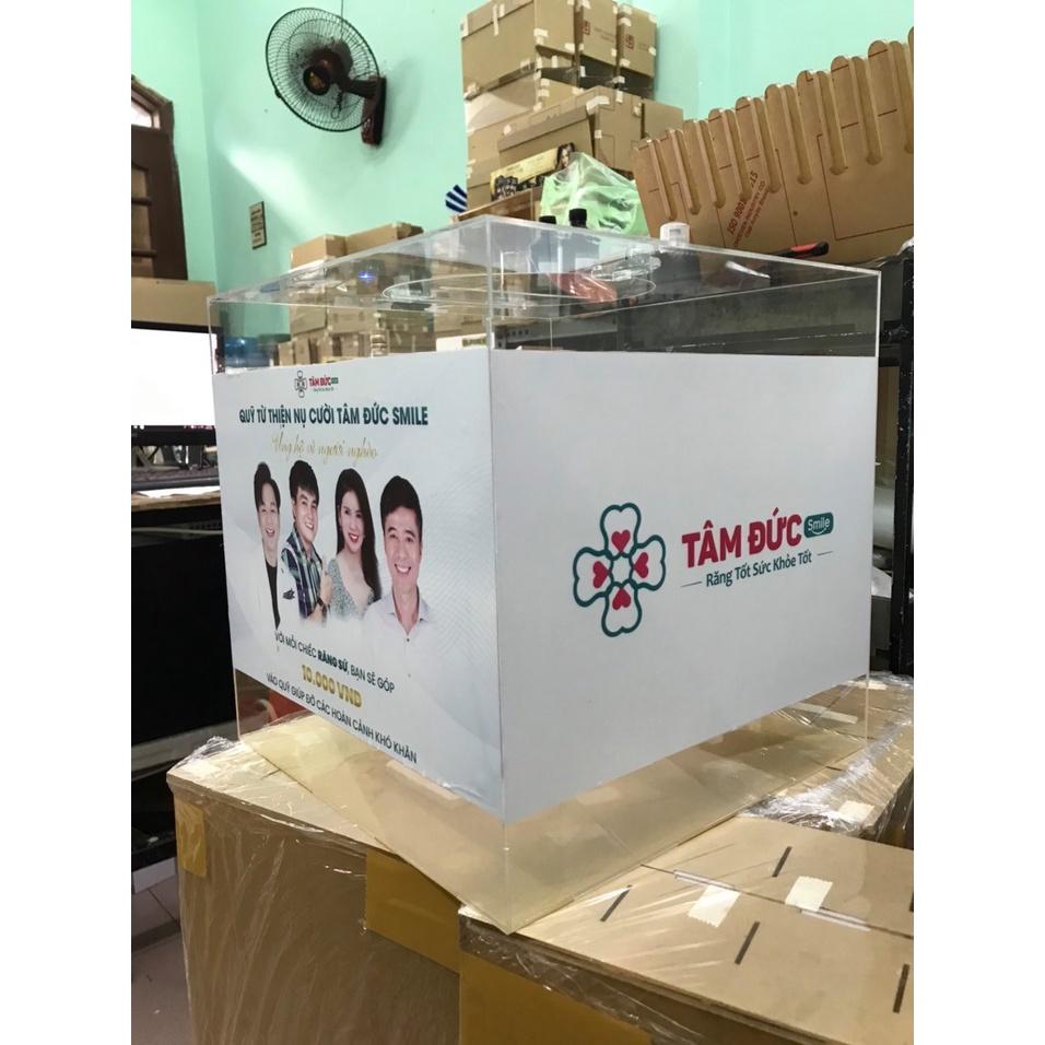 Hòm thư góp ý - Thùng đựng phiếu mica nhiều size