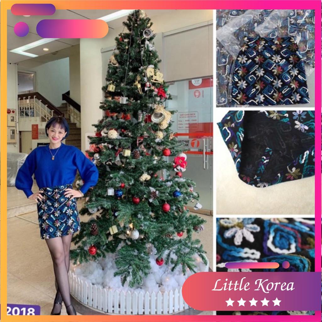 Chân váy dạ hoa Z