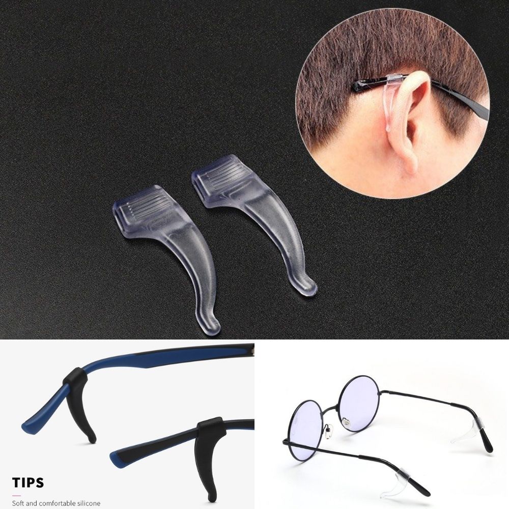 Cặp phụ kiện giữ gọng kính, cặp gài kính silicon chống trượt rơi kính PK2