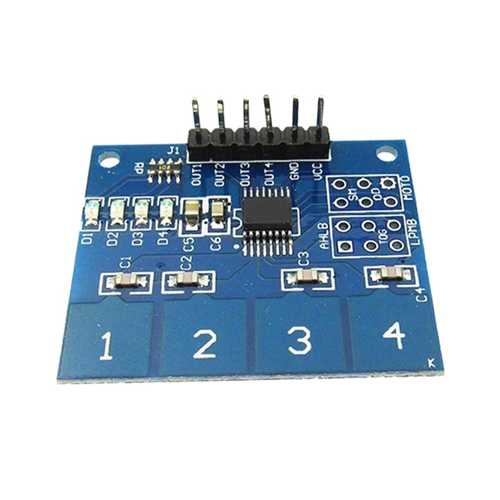 TTP224 4-Channel Digital Capacitive Touch Switch Sensor Module 4 Button