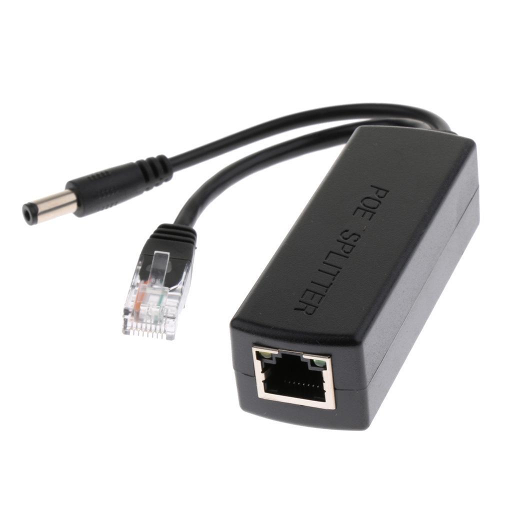 12V PoE Splitter Adapter    10/100Mbps For Camera