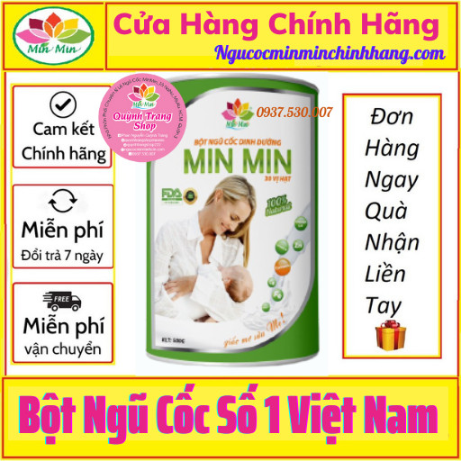 Ngũ Cốc lợi sữa MinMin 30 vị Hạt _ Chuyên Biệt Cho Mẹ Sau Sanh