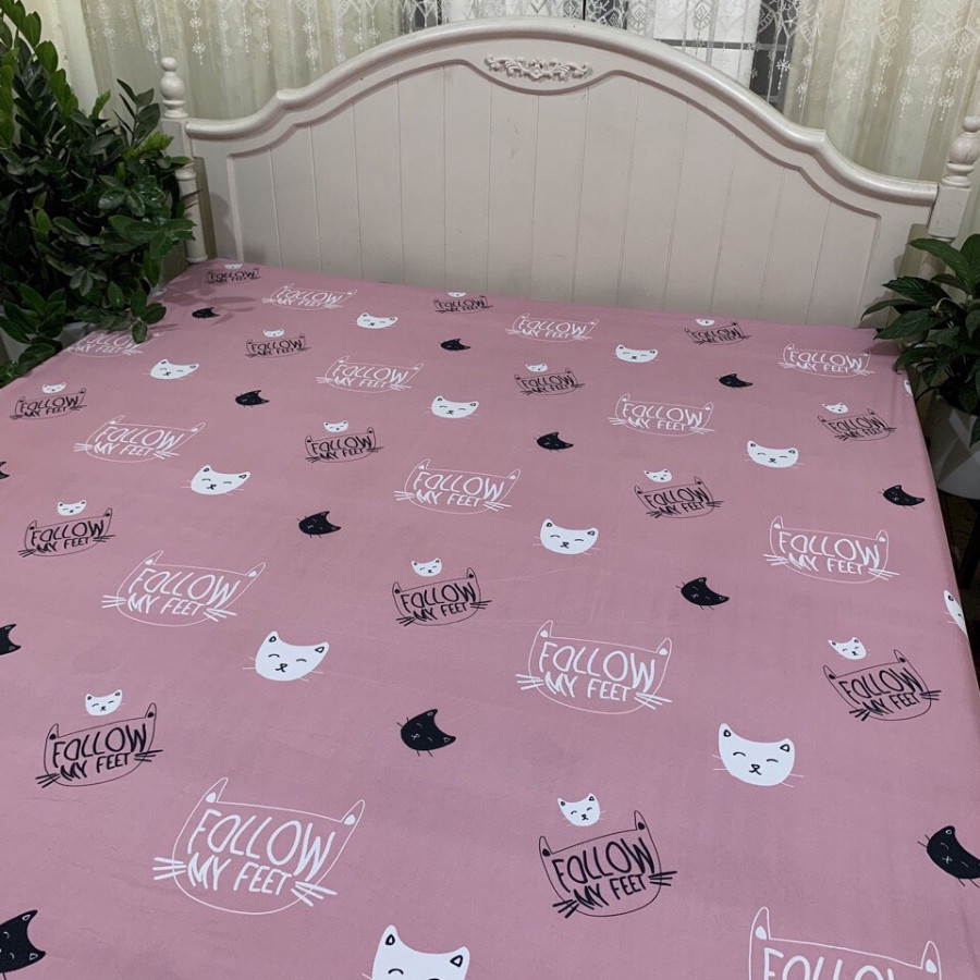 Ga chống thấm cotton - Mèo Hồng - Tặng kèm 1 móc khóa Houston