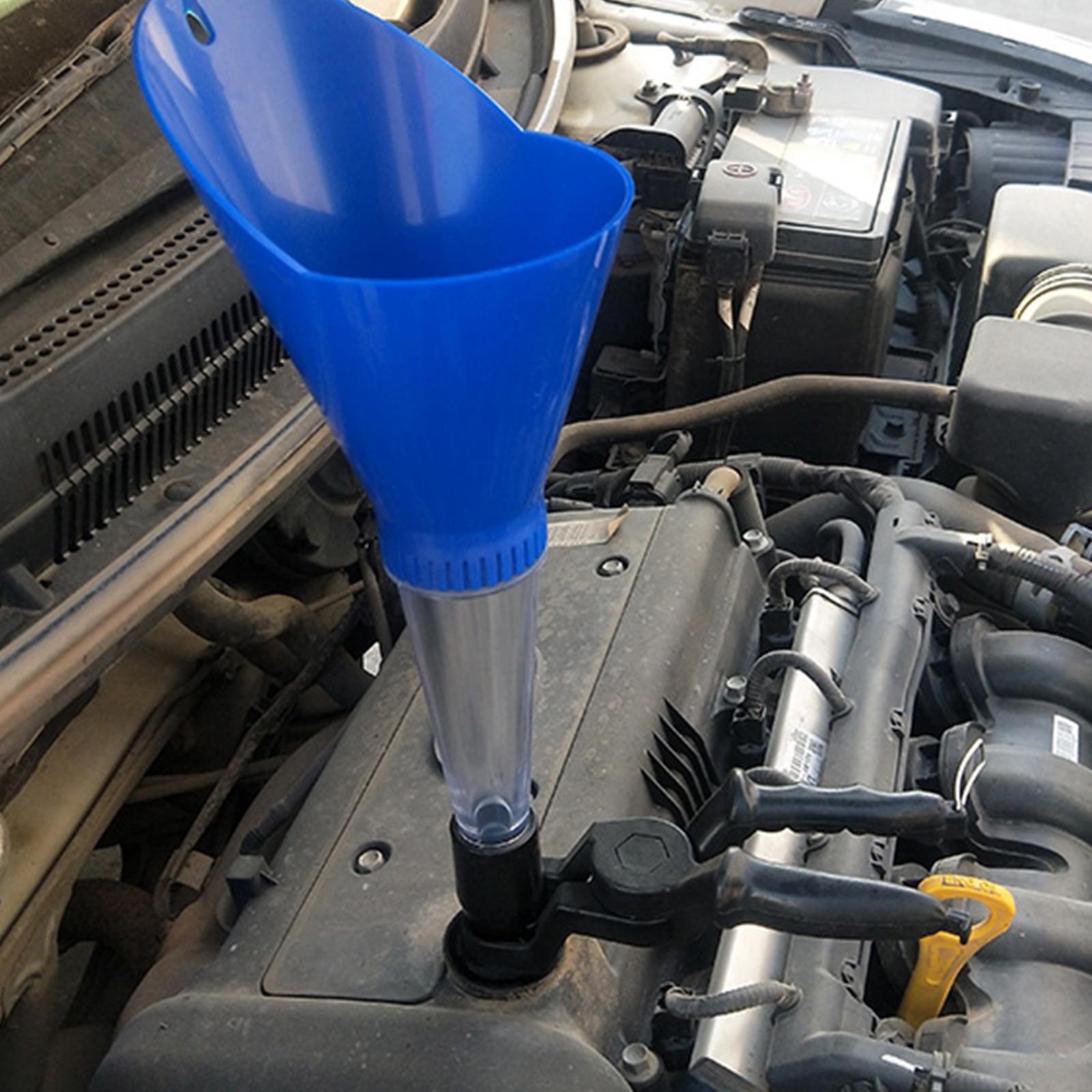 Universal Automotive Car Engine Oil Funnel Adapters Hands Free
