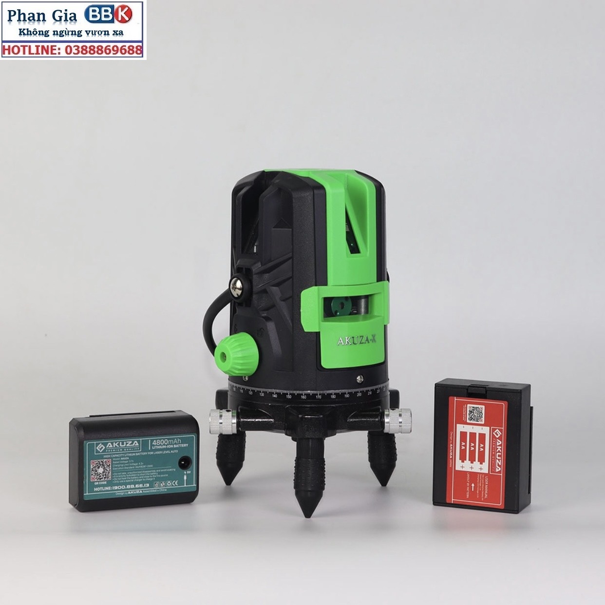 Máy cân bằng laser xanh 5 tia siêu sáng AKUZA