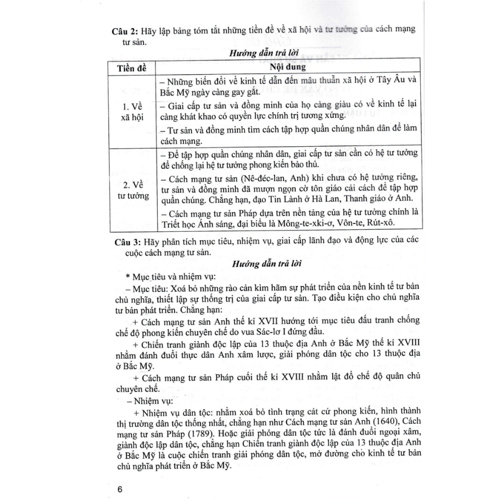 Trả Lời Câu Hỏi Lịch Sử 11 - Tự Luận Và Trắc Nghiệm
