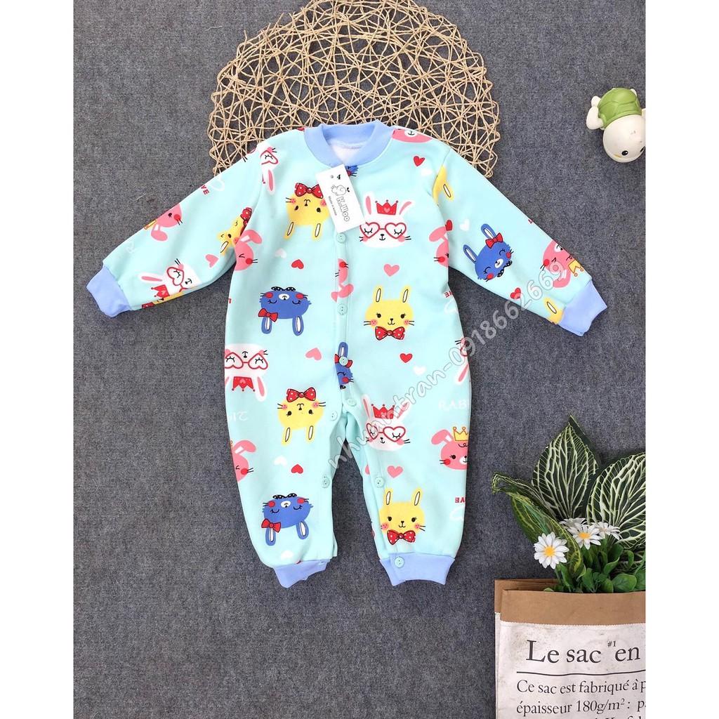 Body nỉ lót lông bé trai bé gái hàng cao cấp, size từ 3-14kg