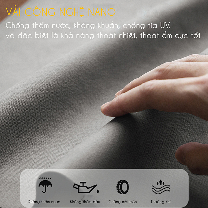 Giường Sofa Vải Sợi Nano Cao Cấp - Ghế Sofa Giường Đa Năng Có Ngăn Chứa Đồ,Vải Sợi Nano Cao Cấp , Chuyển Đổi Từ Ghế Sang Giường Tiện Lợi , Tiết Kiệm Không Gian