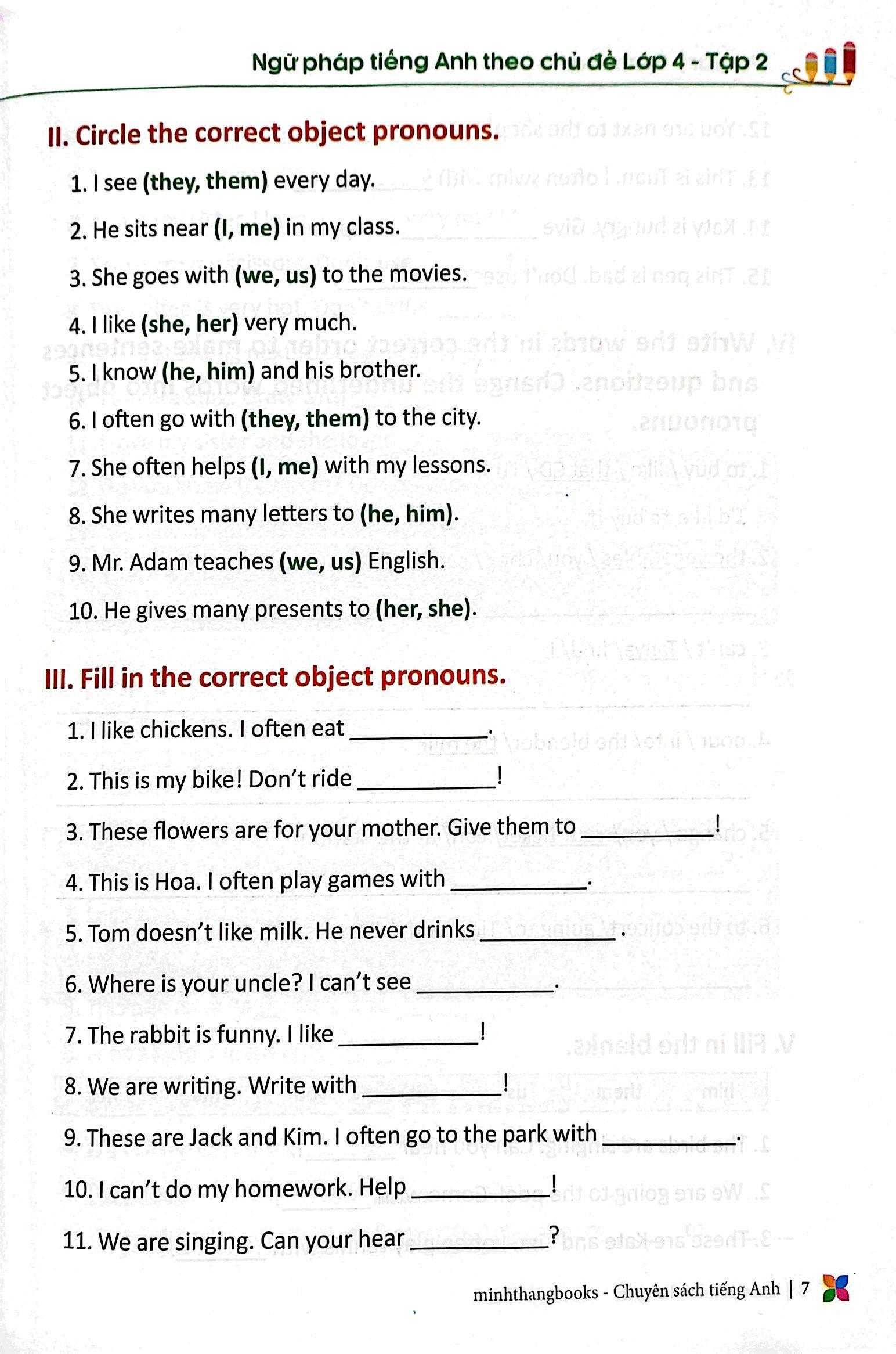 Primary Grammar - Ngữ Pháp Tiếng Anh Theo Chủ Đề Lớp 4 - Tập 2 (Tái Bản 2023)